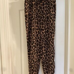Leopard Print Jogger Pants